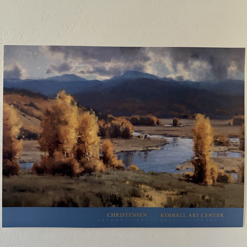 Scott Christensen Autumn Light Offset Lithograph Poster Print Park City UT 36x27